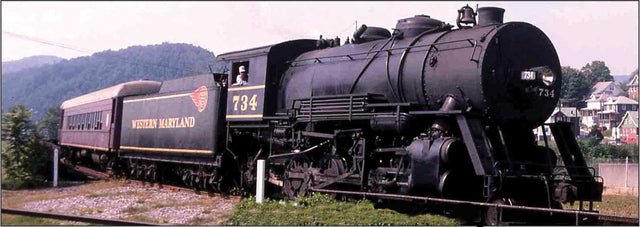 Railroad Decal Set -- Western Maryland 2-8-0 Steam Locomotive