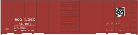 Railroad Decal Set -- Soo Line 40' Steel Boxcar (black Dollar Sign Logo)