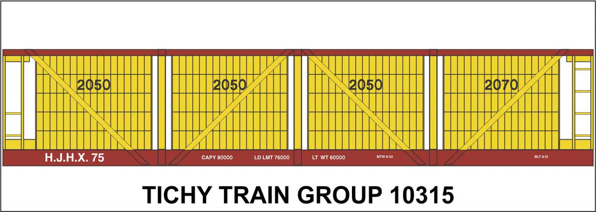 Railroad Decal Set -- H J Heinz 1913 4-Vat Wood Pickle Car