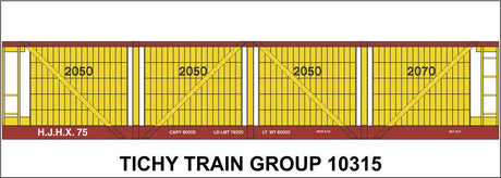 Railroad Decal Set -- H J Heinz 1913 4-Vat Wood Pickle Car
