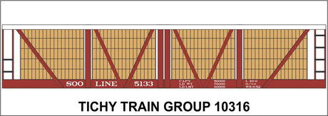 Railroad Decal Set -- Soo Line 1921 4-Vat Wood Pickle Car