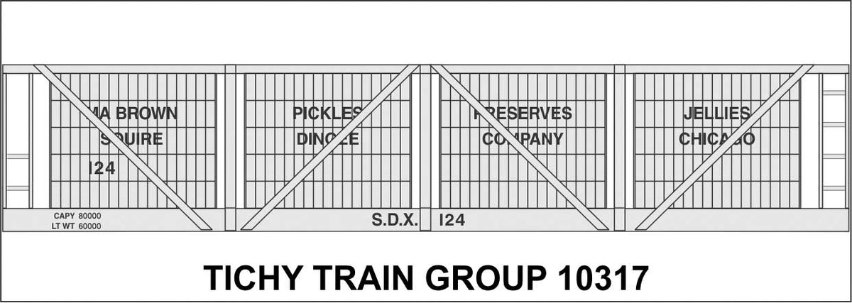 Railroad Decal Set -- M. A. Brown 1920 4-Vat Wood Pickle Car