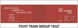 Railroad Decal Set -- Wellsville, Addison & Galeton 40' Steel Boxcar (Sole Leather Line Slogan)