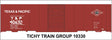 Railroad Decal Set -- Texas & Pacific 40' Steel Boxcar (with T&P Logo)