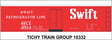 Railroad Decal Set -- Swift Refrigerator Line 40' Steel Reefer (red car)