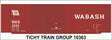 Railroad Decal Set -- Wabash 40' Steel Boxcar (Flag Logo)