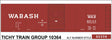 Railroad Decal Set -- Wabash 40' Steel Boxcar