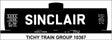 Railroad Decal Set -- Sinclair 8,000-Gallon Tank Car (black car, Billbaord Lettering)