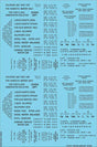Railroad Decal Set -- Generic Tank Car Data (black lettering)