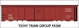 Railroad Decal Set -- Maine Central 50' Steel Boxcar (Boxcar Red Car, Rectangle Logo)