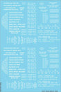 Railroad Decal Set -- Generic Tank Car Data (white lettering)
