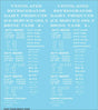 Railroad Decal Set -- Generic 36', 40' and 50' Refrigerator Car - Reefer Data (white lettering)