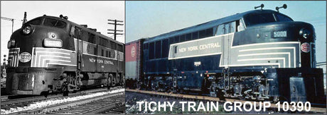Railroad Decal Set -- New York Central 1950s-1960s (Road) Switchers (Freight Lightning Stripe)