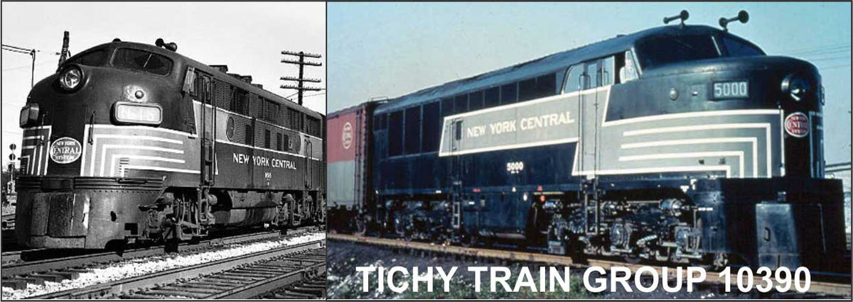 Railroad Decal Set -- New York Central 1950s-1960s (Road) Switchers (Freight Lightning Stripe)