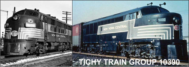 Railroad Decal Set -- New York Central 1950s-1960s (Road) Switchers (Freight Lightning Stripe)