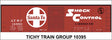 Railroad Decal Set -- Santa Fe 40' Steel Boxcar (red car, Shock Control, Large Logo)
