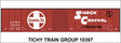 Railroad Decal Set -- Santa Fe 50' Steel Boxcar (red car, 12000 Series, Shock Control, Large Logo)