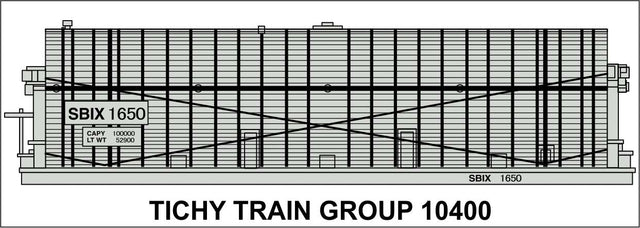 Railroad Decal Set -- Standard Brands Vinegar Tank Car SBIX (gray car)