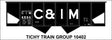 Railroad Decal Set -- Chicago & Illinois Midland 2-Bay Steel Hopper