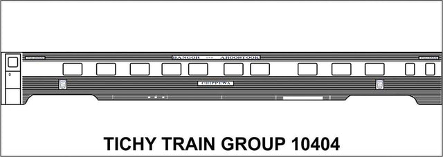Railroad Decal Set -- Bangor & Aroostook Passenger Cars (Lettering for 4 Cars)