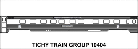 Railroad Decal Set -- Bangor & Aroostook Passenger Cars (Lettering for 4 Cars)