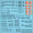 Railroad Decal Set -- Milwaukee Road Roadname Set (black)