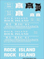Railroad Decal Set -- Rock Island Roadname Set (white)