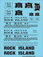 Railroad Decal Set -- Rock Island Roadname Set (black)