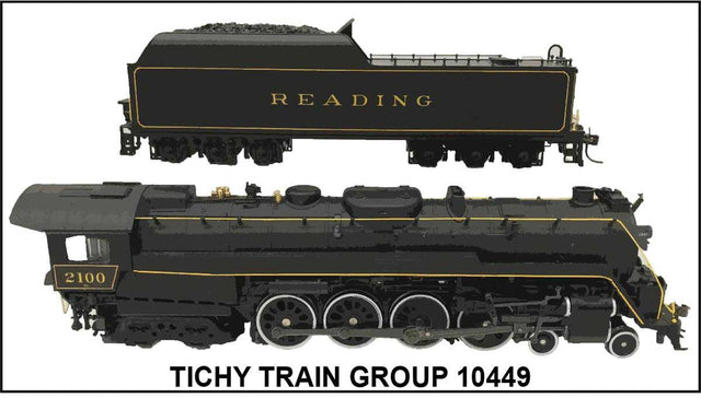 Railroad Decal Set -- Reading T-1 4-8-4 Steam Locomotive