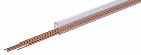 Phosphor-Bronze Wire - 8"  20.3cm Long -- .025"  .06cm Diameter pkg(12)