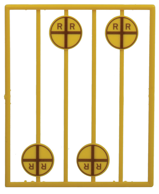 Early Grade Crossing Advance Warning Signs -- Vertical Cross pkg(8)