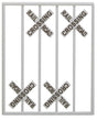 Crossbucks -- 90-Degree Shape pkg(8)