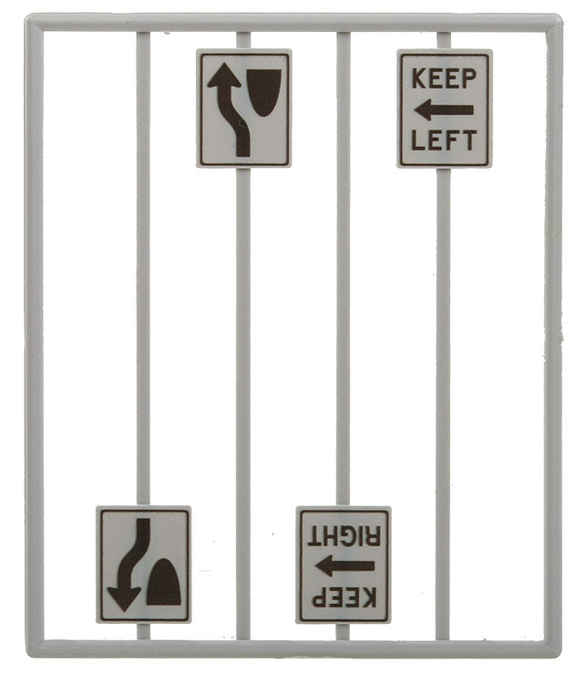 Keep Left & Right Signs -- pkg(8)