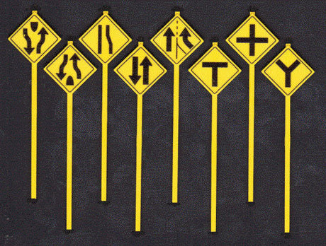 Road Path Warning Signs -- Set #3 pkg(8)