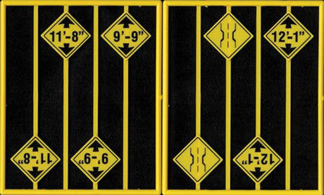 Bridge Clearance Warning Signs -- 8 Signs, 2 Each of 4 Styles
