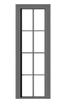 4 Over 4 Double-Hung Window with Precut Glazing -- 24 x 82" pkg(6)