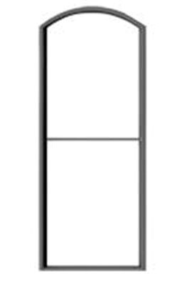 1 Over 1 Arched-Top Masonry Window with Precut Glazing -- 34 x 90" pkg(6)