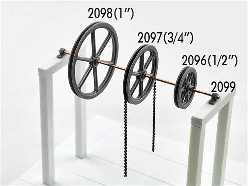 3' Diameter Sheave-Pillow Blocks -- 2 Sheaves, 4 Pillow Blocks