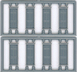 Doors - pkg(6) -- 6 Panel, Framed
