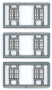 Windows - Double Hung pkg(6) -- 4/4 Double; Scale 56 x 64" (Fits .38 x .43" Opening)