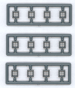 Windows - pkg(12) -- 4 Pane For Work Cars; 24 x 24" (Fts .185 x .185" Opening)