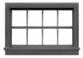 Eight-Pane Window with Precut Glazing -- 50 x 32" Scale, .35 x .23" Opening pkg(12)