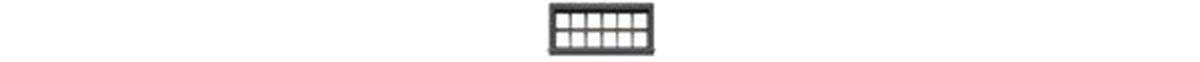 12-Pane Window with Precut Glazing -- 75 x 32" Scale, .5 x .23" Opening pkg(12)