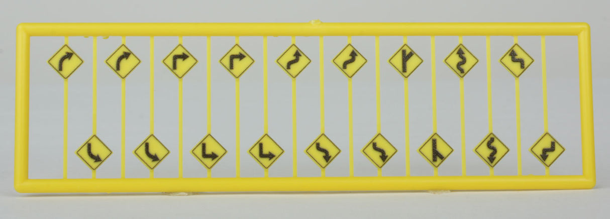 Road Path/Curve Warning Signs #1 -- pkg(18)