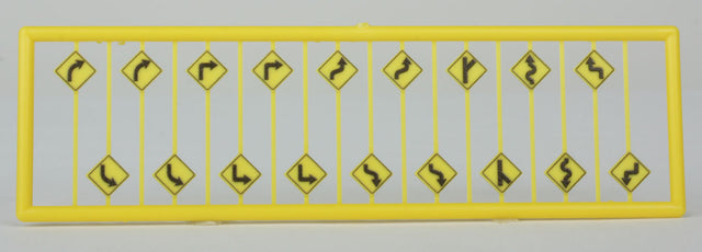Road Path/Curve Warning Signs #1 -- pkg(18)