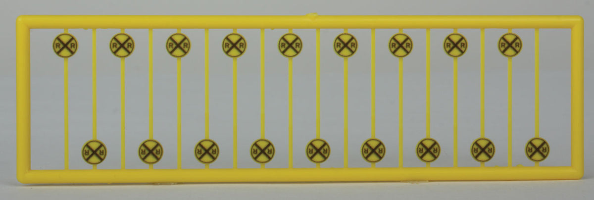 Modern Grade Crossing Advance Warning Signs -- Diagonal Cross pkg(18)