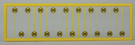 Modern Grade Crossing Advance Warning Signs -- Diagonal Cross pkg(18)