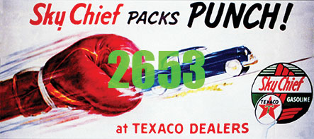 Texaco Sky Chief Gasoline Billboard - Kit