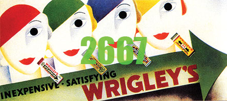 Wrigley's Gum Art Deco Billboard - Kit