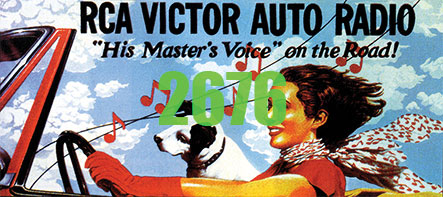 RCA Victor Auto Radio Billboard - Kit